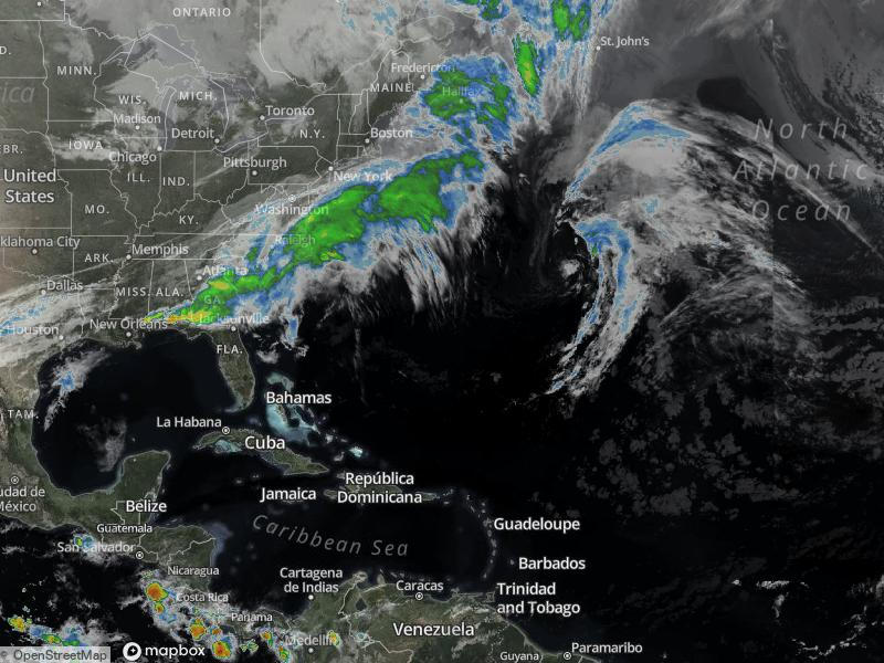 Atlantic Infrared Satellite